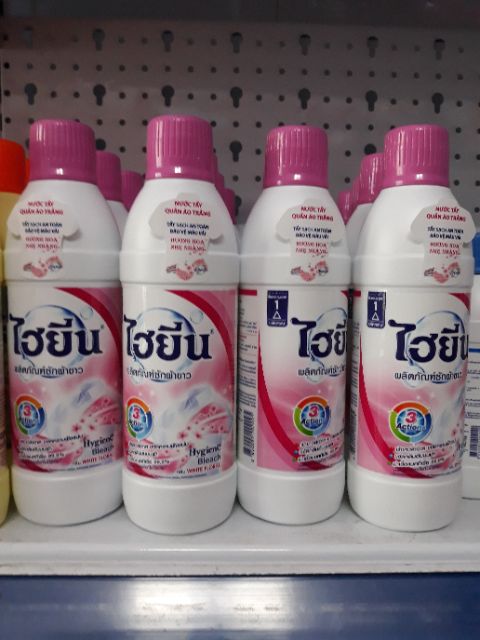 Tẩy quần áo màu Hygien chai 500ml