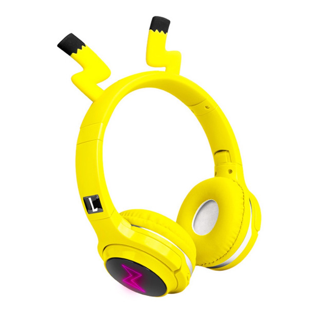 Tai Nghe Bluetooth Không Dây Gấp Được Hình Hoạt Hình Pikachu