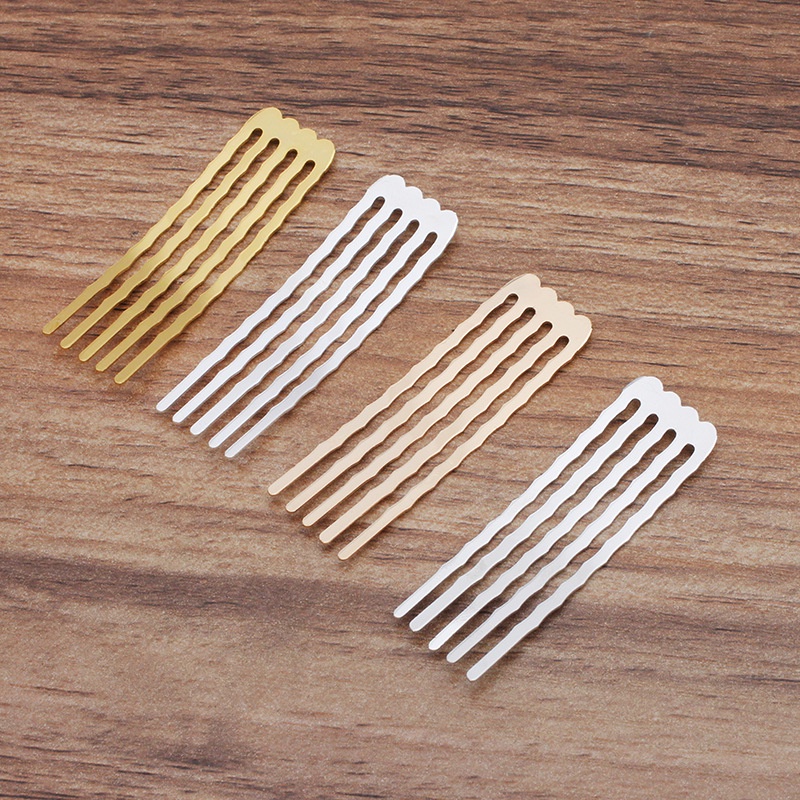 1 cài răng 5 chân 15*50mm nguyên liệu làm trâm làm trang sức cổ trang cosplay cổ phục có màu KC