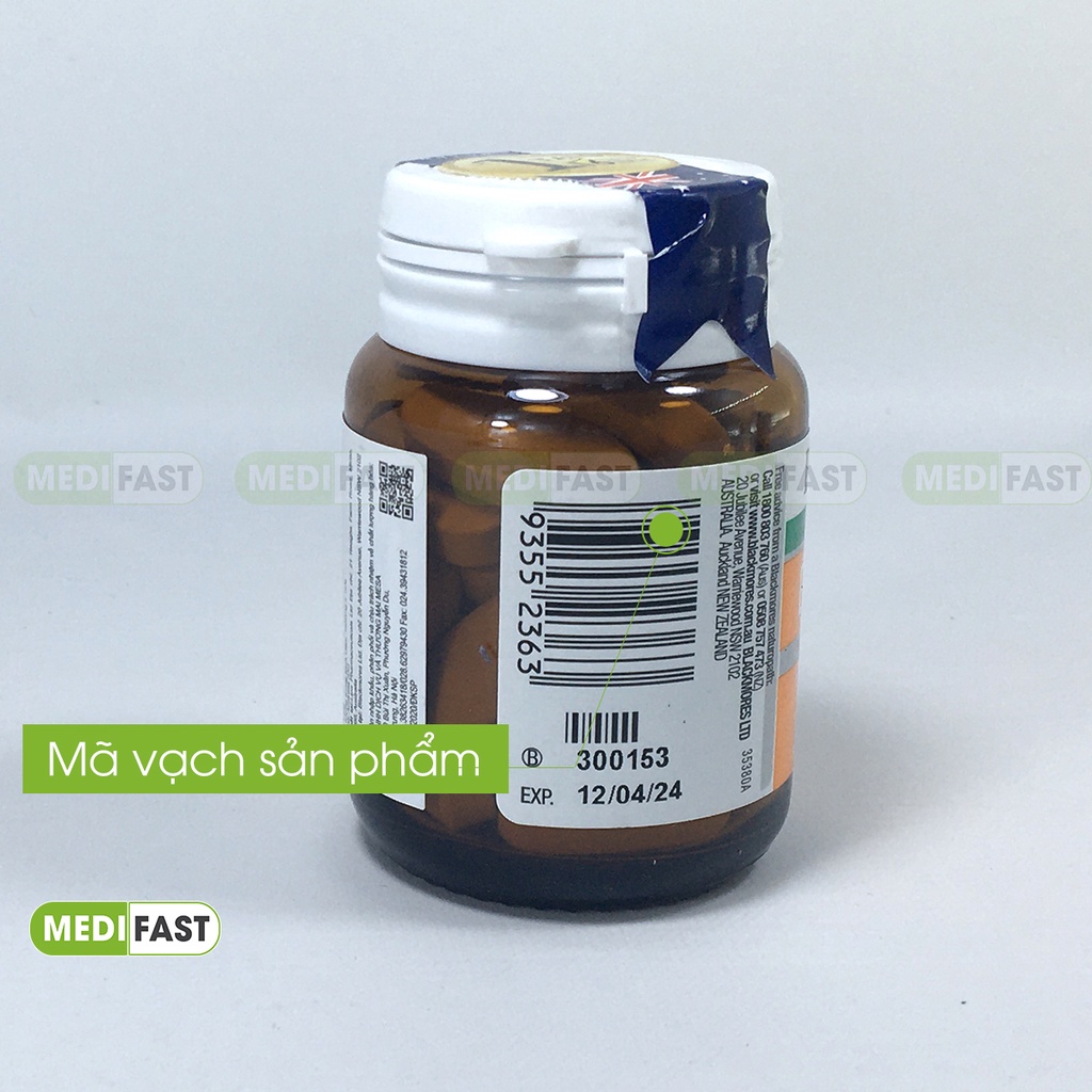Vitamin C - Blackmores Bio C 1000mg - Lọ 31 viên bổ sung vtm C - Hàng nhập khẩu chính hãng.