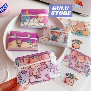 Miếng Kẹp Khẩu Trang Bằng Nhựa Gấp Gọn Tiện Lợi - Bảo Quản Tránh Bụi Bẩn