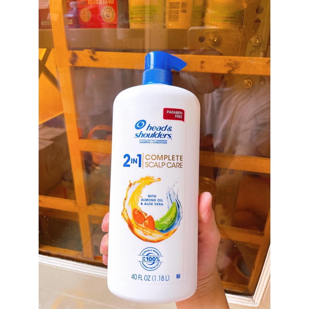 Date 7/23- Dầu gôi-xả 2in1 hạnh nhân và nha đam Head&Shoulders Complete Scalp Care  của Mỹ