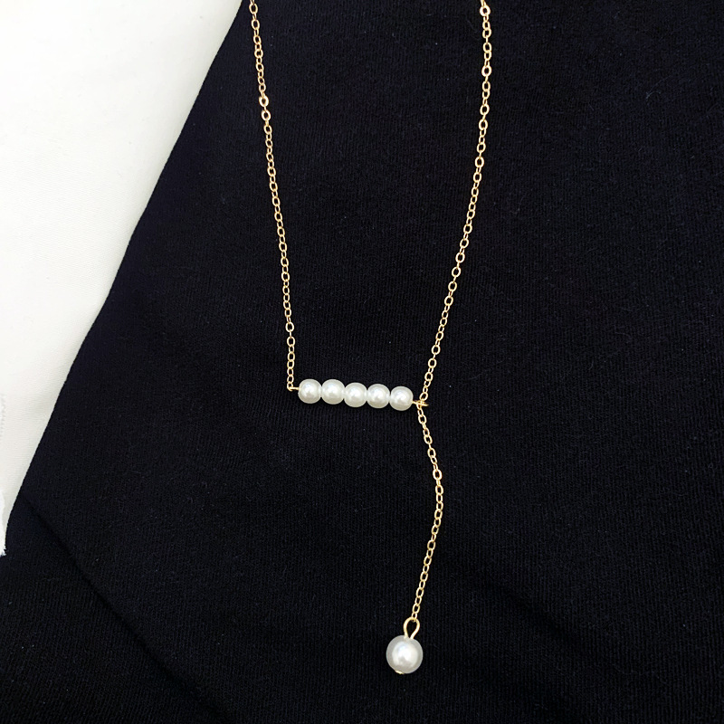  2021 new pearl and silver necklace