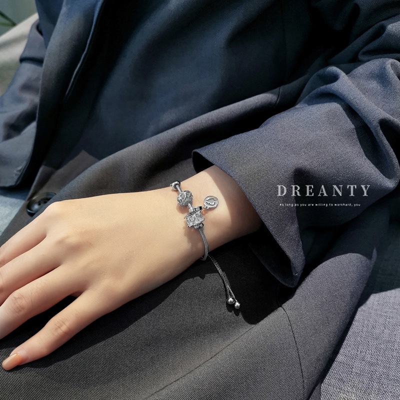 Vòng Đeo Tay Đính Kim Cương Giả Phong Cách Hàn Quốc Thời Trang Cho Nữ