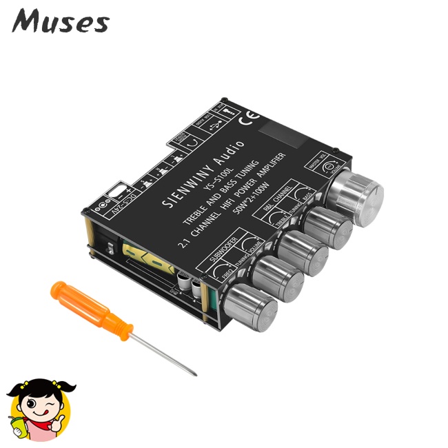 Bảng Mạch Khuếch Đại Âm Thanh Bluetooth Dc5-24v 50w + 50w + 100w 2.1 Kênh