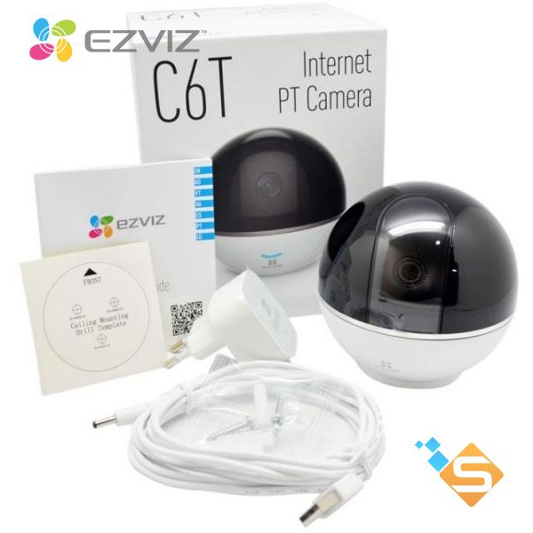 Camera WiFi Quay Quét 360 độ Ezviz C6T 2MP 1080P - Tích Hợp Module RF Cảm Biến Không Dây - Bảo Hành Chính Hãng 2 Năm