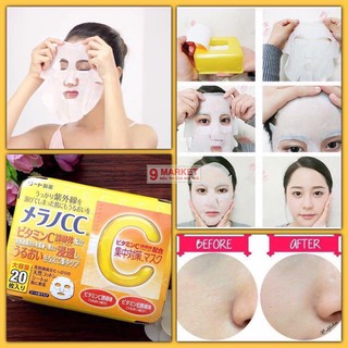 MẶT NẠ DƯỠNG TRẮNG MELANO CC 20 MIẾNG