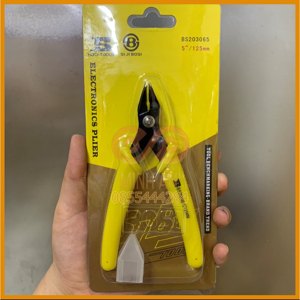 Kìm [HÀNG CHÍNH HÃNG] BOSI TOOLS - Kìm cắt, kìm bấm, kìm nhọn, kìm điện, kìm cắt chân linh kiện 5&quot;