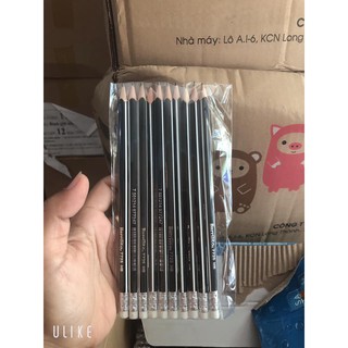 10- bút chì có gôm / không gôm- HB ( giao màu ngẫu nhiên)