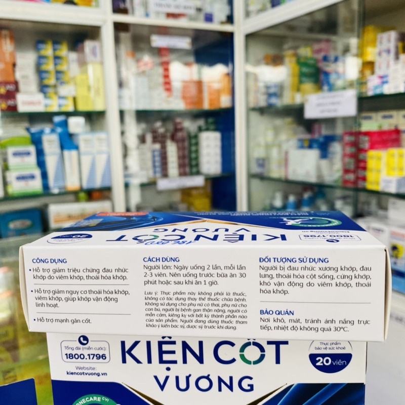 ✅ [Chính Hãng] Viên uống Xương Khớp - Kiện cốt vương, hỗ trợ giảm đau khớp, viêm khớp,tái tạo sụn, mạnh gân cốt. 20 viên