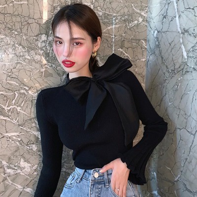 [CÓ SẴN] Áo len nữ cố nơ tay xòe thu đông A898 có video ảnh thật | BigBuy360 - bigbuy360.vn