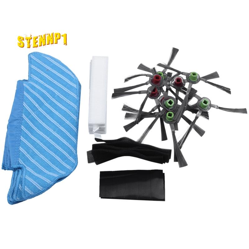 Robotic Vacuum Cleaner Mop Cloths Brush Filter for ECOVACS OZMO Slim 10 Robot Vacuum Cleaner Rags Parts Accessories