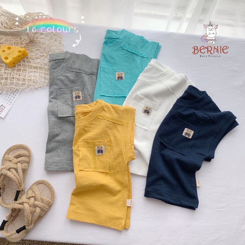 ÁO PHÔNG SÁT NÁCH CHẤT COTTON XƯỚC CHO BÉ TRAI 1 ĐẾN 6 TUỔI