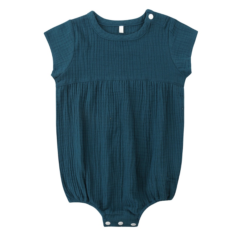 Bộ Áo Liền Quần Tay Ngắn Màu Sắc Thời Trang Mùa Hè Xinh Xắn Cho Bé Sơ Sinh