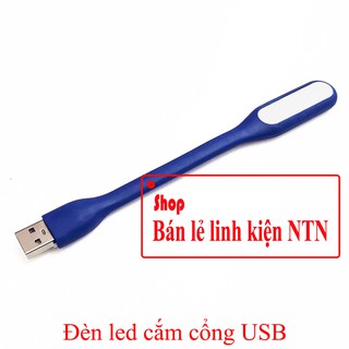 Đèn led cắm cổng USB vỏ màu