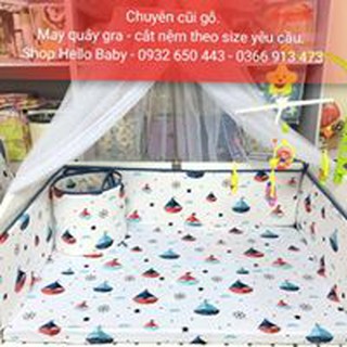 Bộ quây cũi vải tôn cho bé