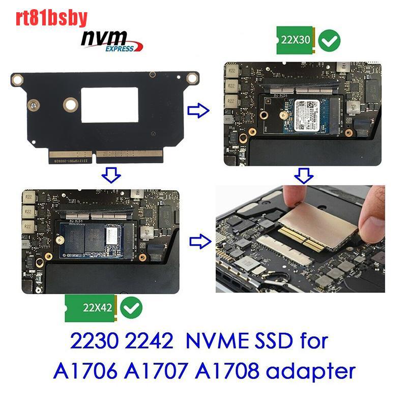 Card Chuyển Đổi Rt81Bsby) Nvme M.2 Ngff Ssd For 2016-2017 13 "Macbook Pro A1708