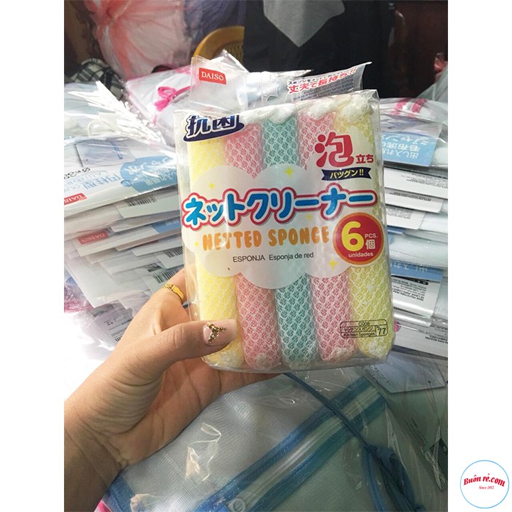 Set 5 Mút Rửa Chén Tạo Bọt Kháng Khuẩn DAISO 00226 | BigBuy360 - bigbuy360.vn