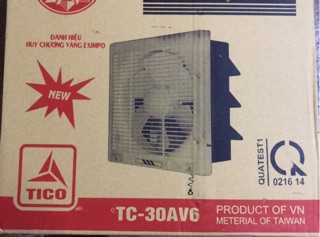 ( lỗ tường 35x35 cm) Quạt thông gió  Tico 30AV6.