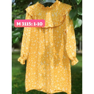 Combo Váy hoa mai vàng- mã 3115