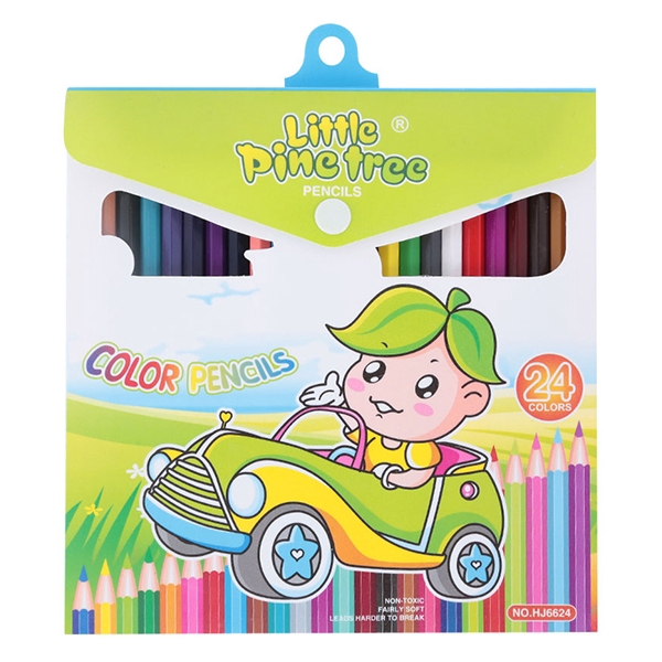 Bút Chì Màu 24 Màu HJ6624 Little Pine Tree Pencils - NQ - Little Pine Tree