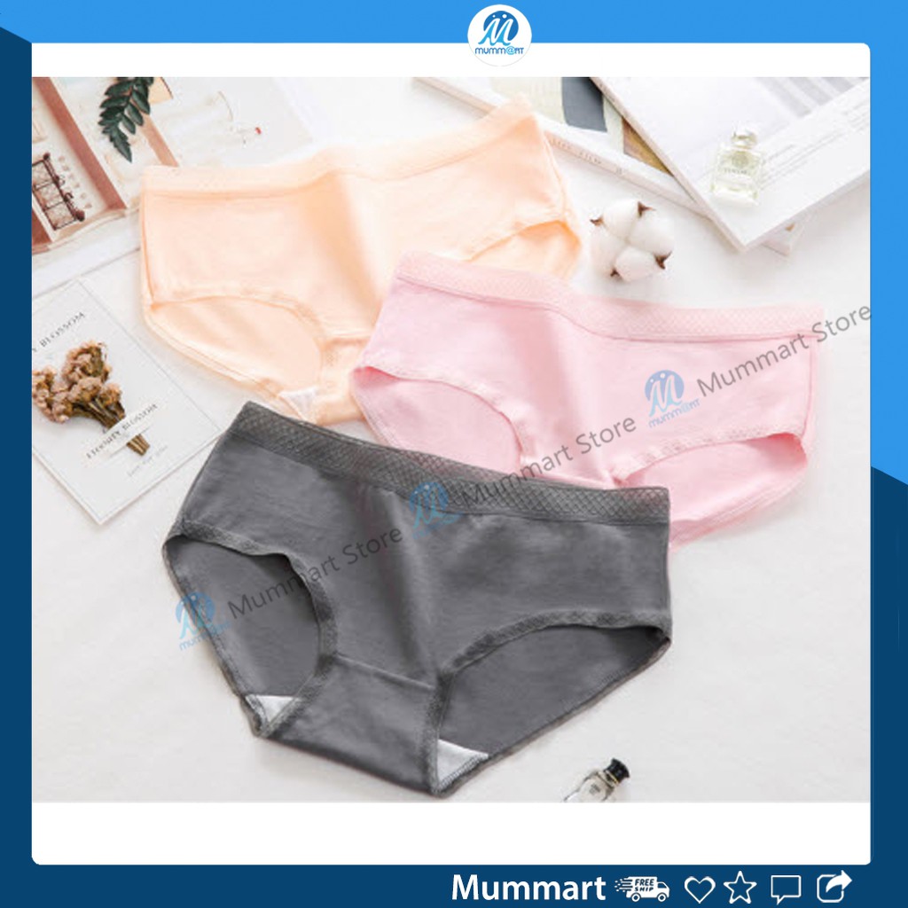 [Có size XXL] Quần lót nữ cotton viền ren, mềm, mịn, mặc ôm và co dãn tốt - Mummart