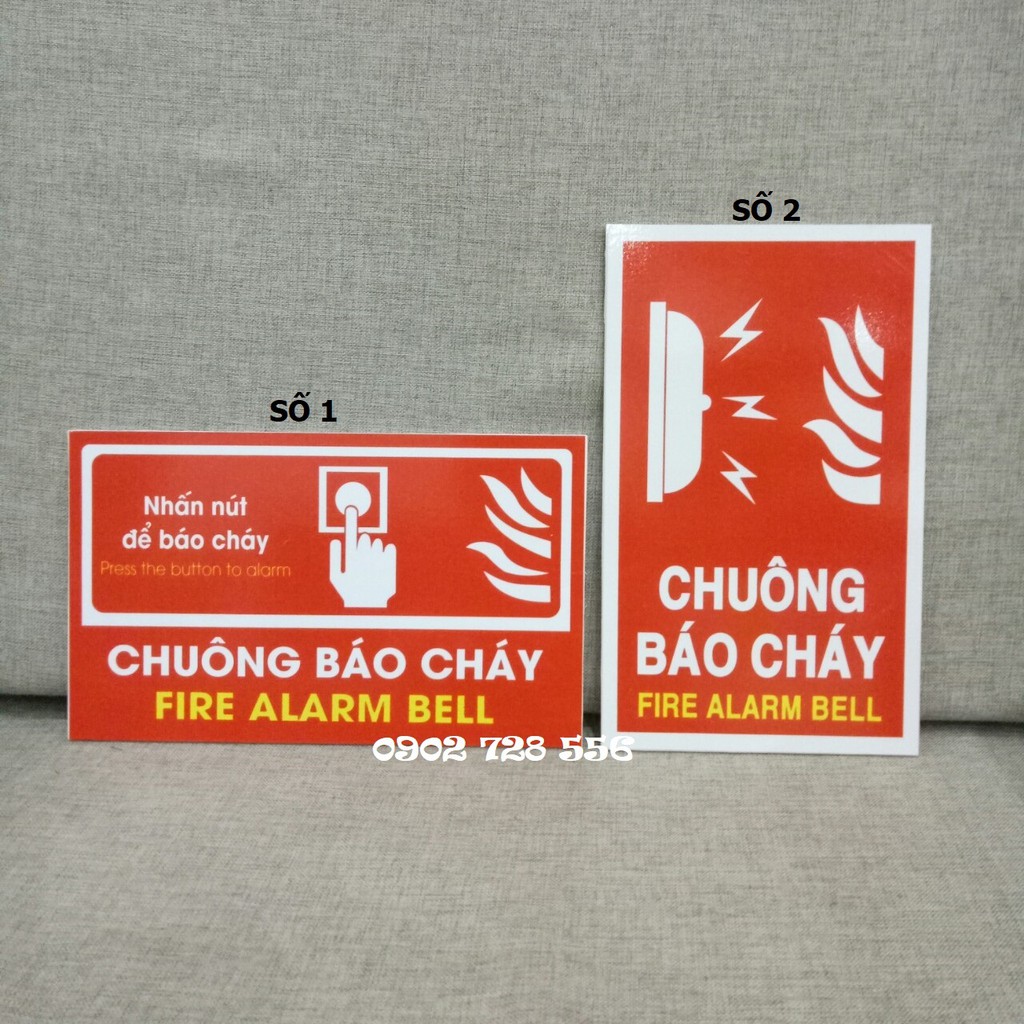 Giảm giá - Biển báo Fomex dán decal kích thước 15 x 25 cm - hình thật