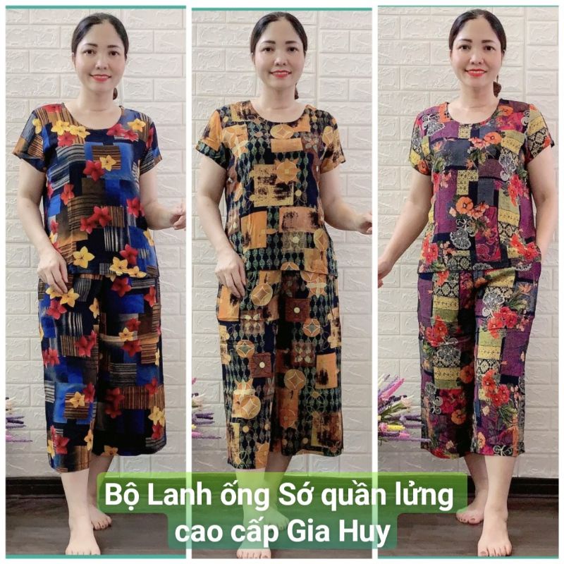 Bộ lanh nữ đại ống sớ Gia Huy cao cấp