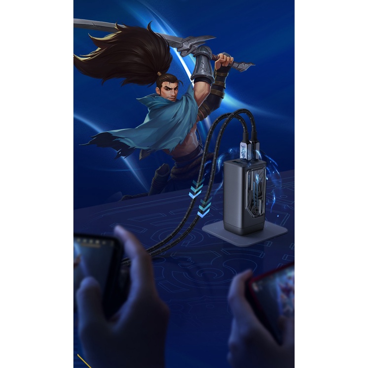 Củ sạc Anker PowerPort 65W Yasuo League Of Legends A9523 PD/PPS/QC 65w BH 12T