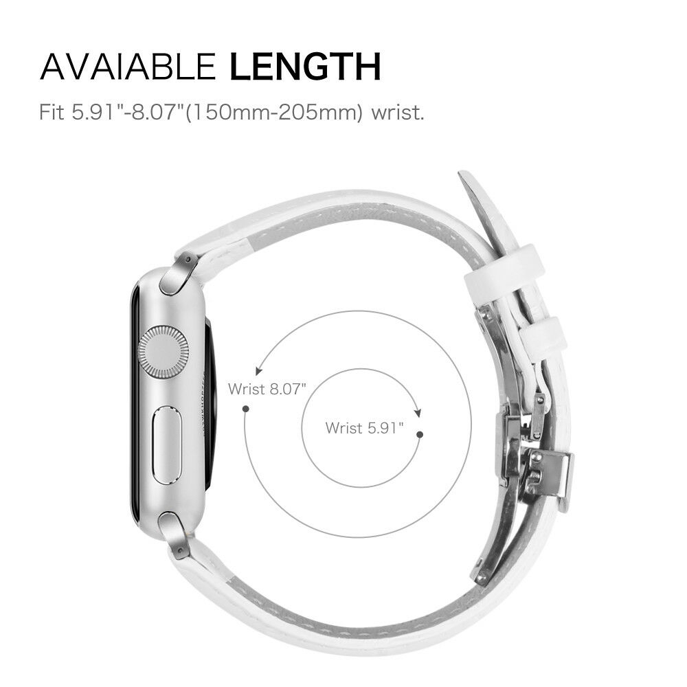 Dây đeo bằng da 38/40/42/44mm cho đồng hồ Apple Watch Series 1 2 3 4 5