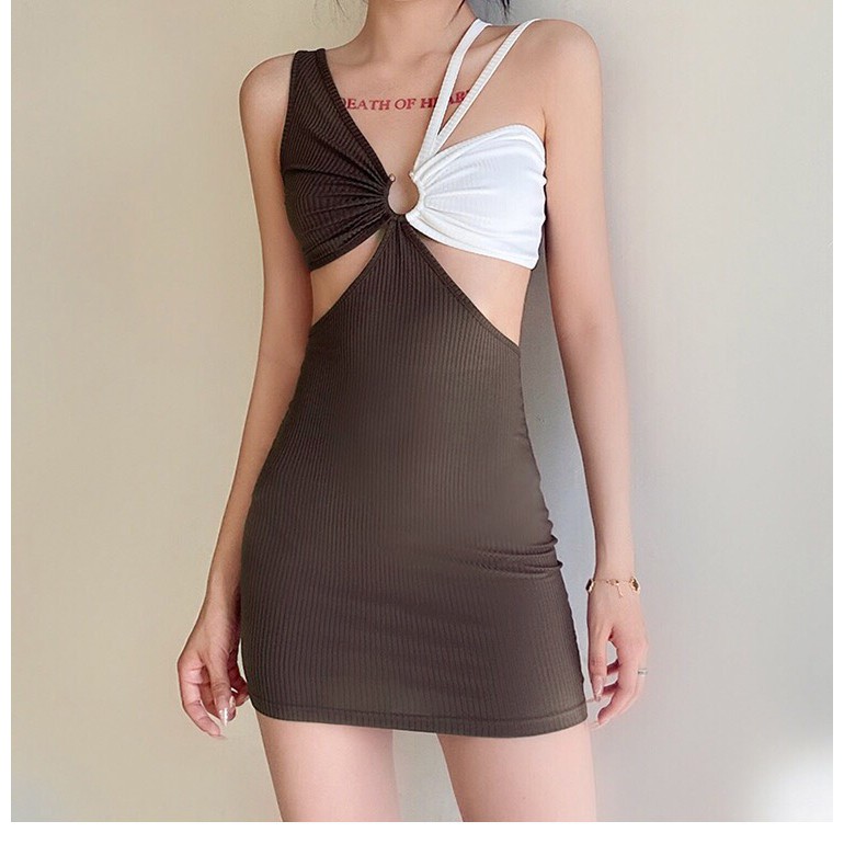 Váy Hai Dây Body Khoét Eo Sexy