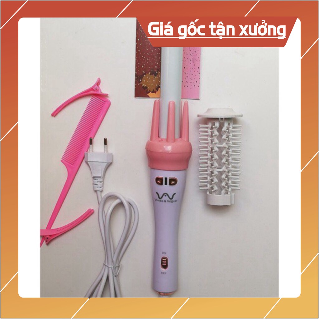 [Sale mùa hè] Sẵn hàng  GẬY UỐN XOĂN XOAY 360 ĐỘ ĐA NĂNG 2IN1 VIVIDO & VOUGA