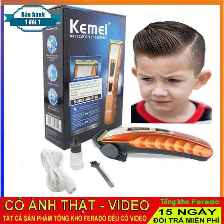 Tông Đơ Hớt Tóc gia đình KM-519A sạc điện