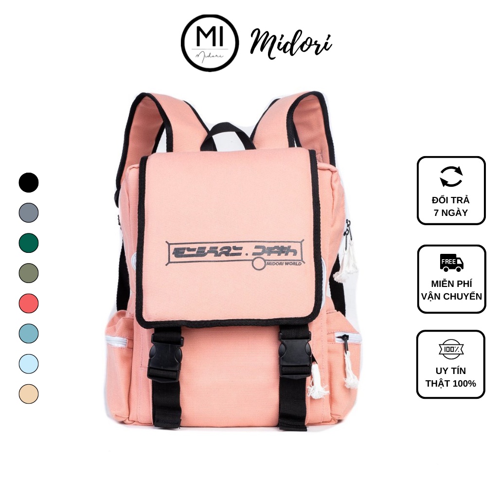 Balo đi học thời trang Nam nữ chống nước đựng laptop Season 2 Local Brand Mi Midori
