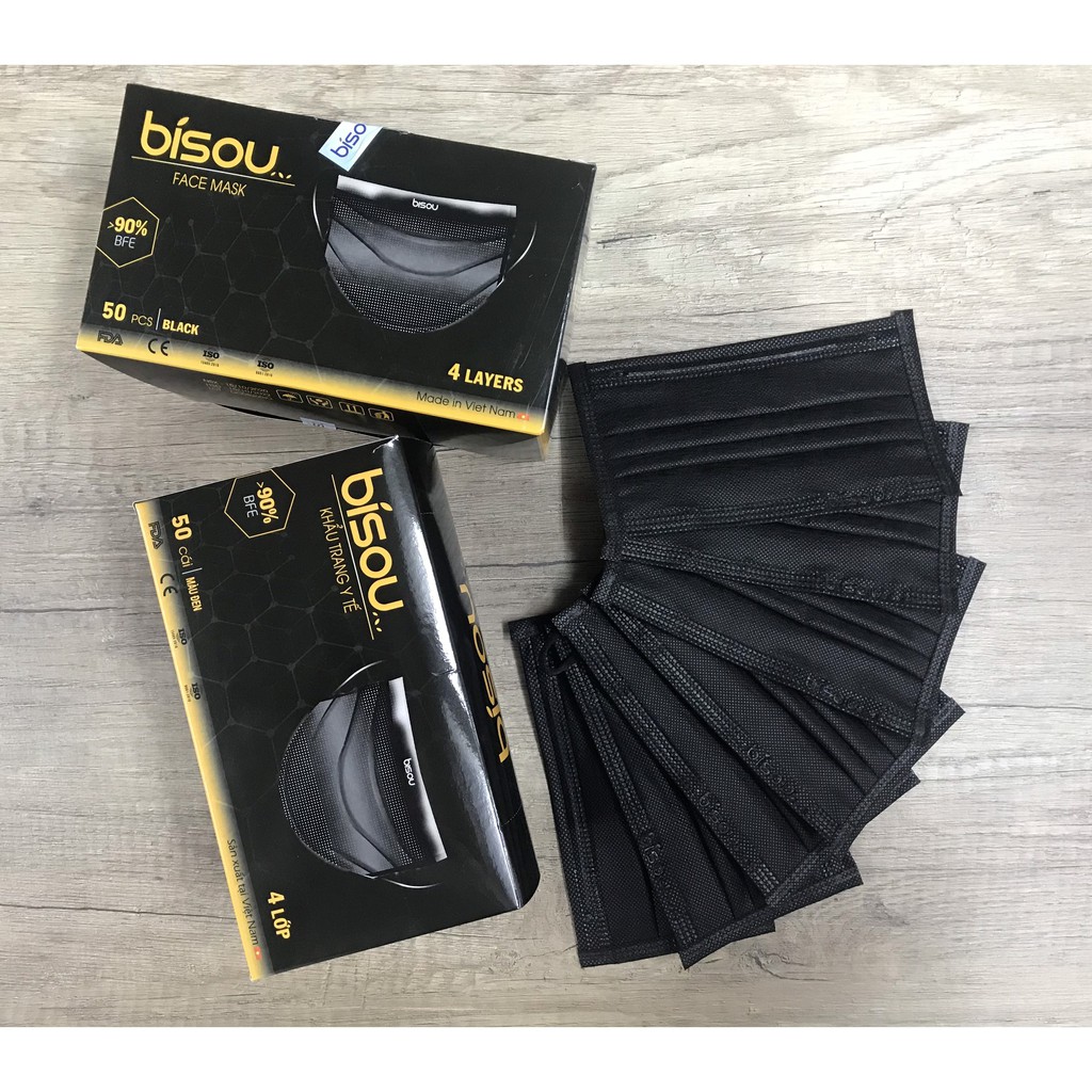 Khẩu trang y tế 4 lớp hộp 50 cái