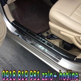 Ốp bậc cửa,nẹp bước chân xe vios 2016-2018 ,ốp trang trí bậc cửa xe vios mạ titan sáng bóng