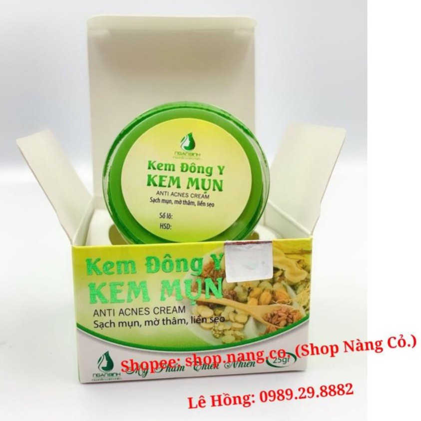 Kem Đông Y KEM MỤN Ngân Bình > Hết mụn thâm sẹo, mụn bọc mủ, mụn ẩn, mụn đầu đen > KEM XÓA MỤN ĐÔNG Y NGÂN BÌNH