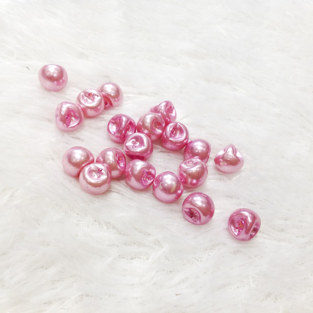 Cúc áo nút hạt trai tròn đính kết trang phục ao dài váy đầm