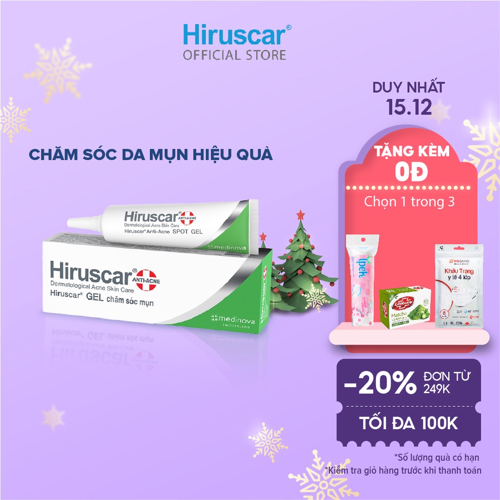 Gel xử lý mụn Hiruscar Anti-Acne Spot Gel+ 10g