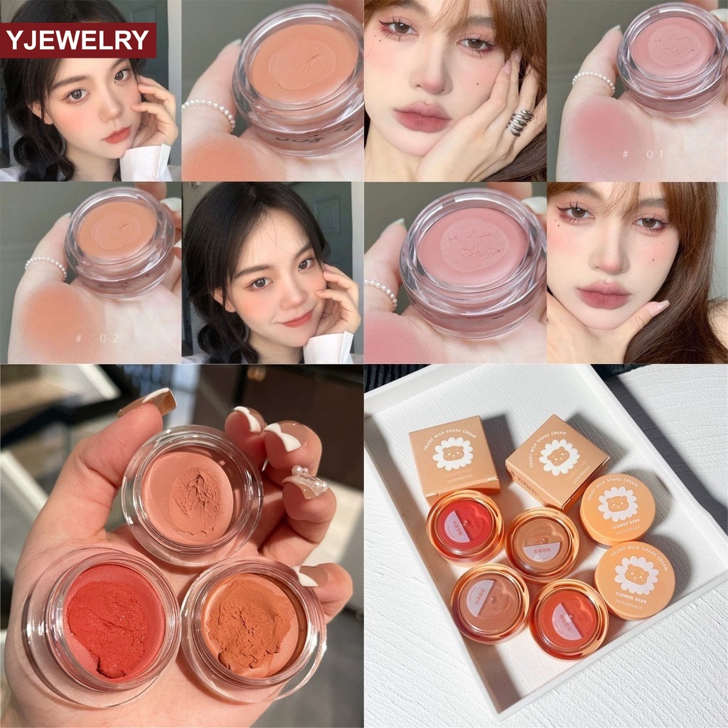 Phấn má hồng đơn sắc HERORANGE màu lì tự nhiên
