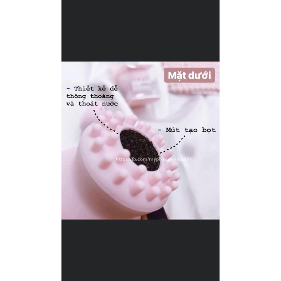 MIẾNG RỬA MẶT SILICOL BẠCH TUỘC HỒNG BABY