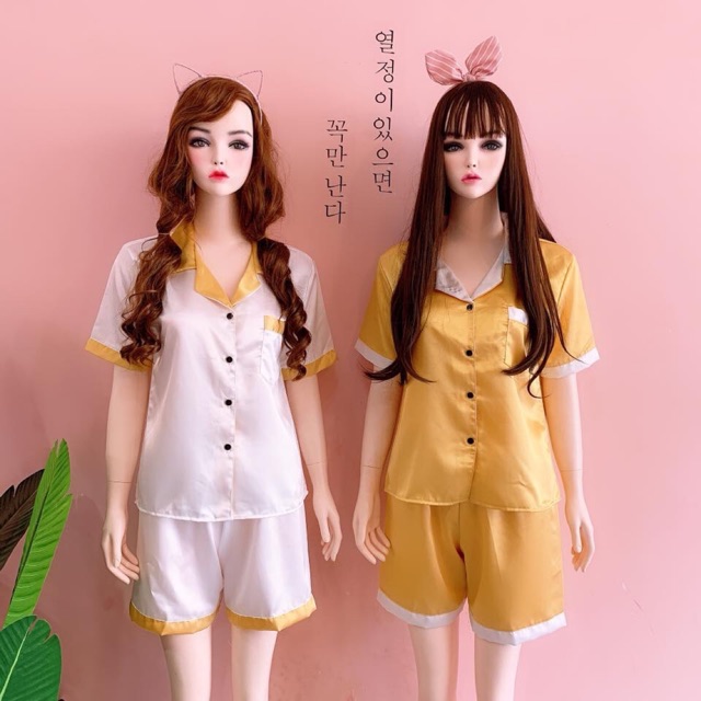 Đồ bộ lụa phối đùi
