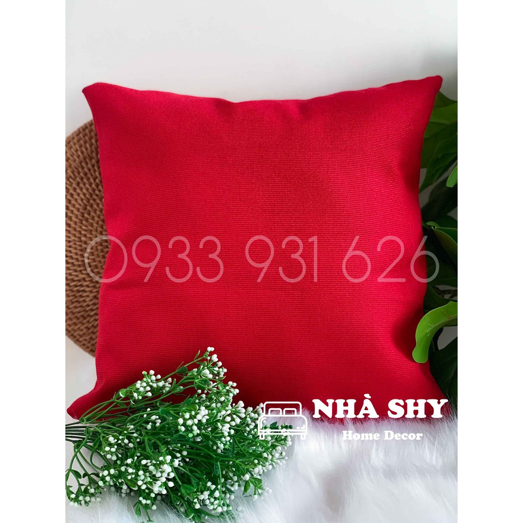 Gối Sofa Trơn Màu Tựa Lưng - Gối Trơn Nhiều Màu Hình Vuông size 36x36cm