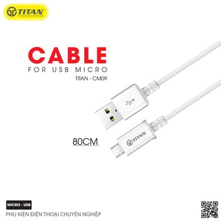 Cáp sạc Chân Micro TITAN - CM09 dài 1m