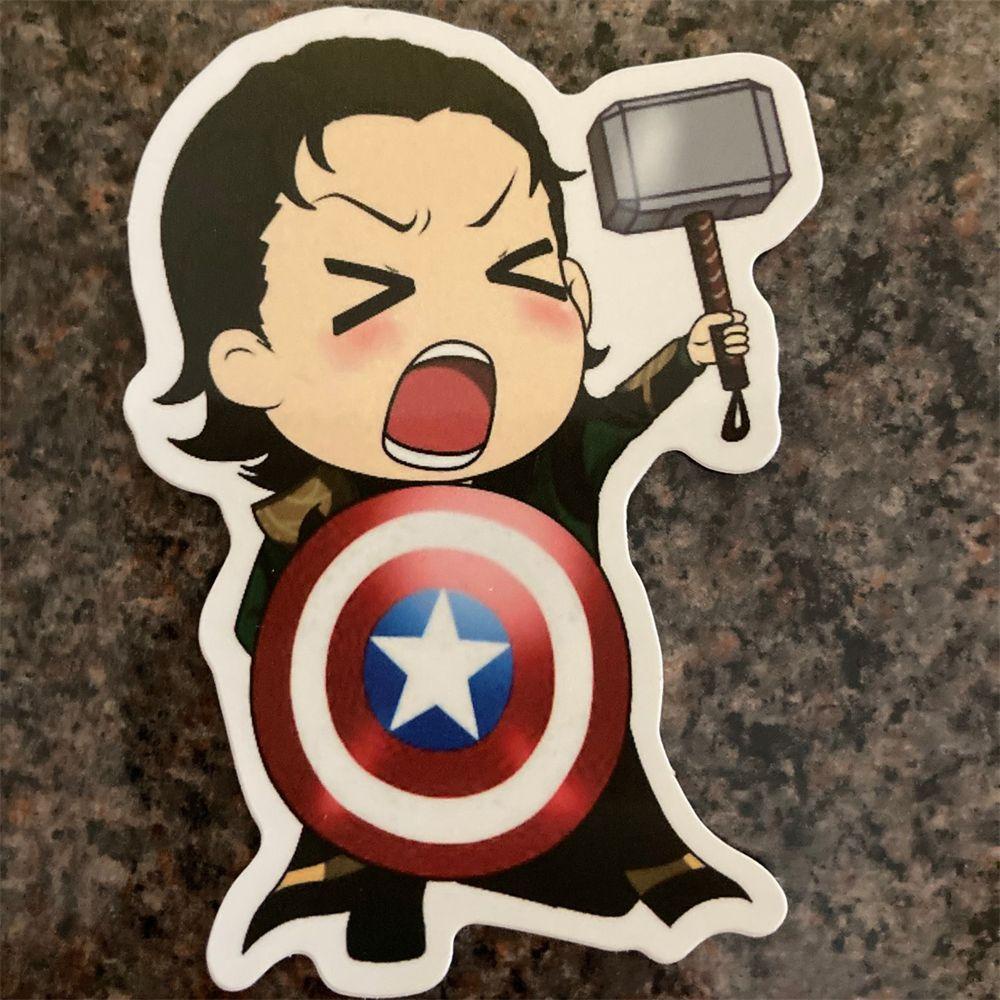 Lloyd Miếng Dán Họa Tiết Marvel Hoạt Hình Graffiti Đa Năng Trang Trí Laptop Ván Trượt Sổ Tay