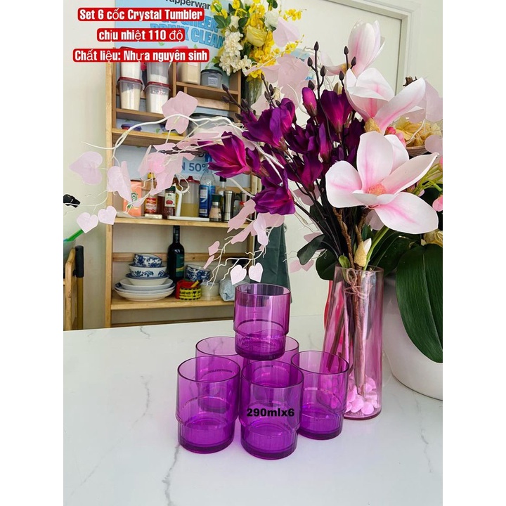 Ly Crystal Tumbler Tím Tupperware