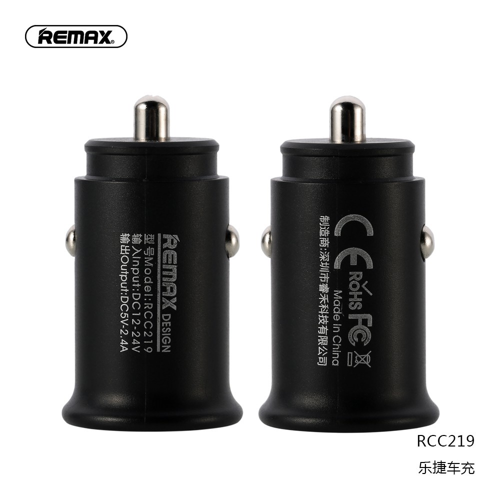 Củ sạc ô tô 2 cổng USB 2.4A REMAX RCC-219 - Hàng Chính Hãng