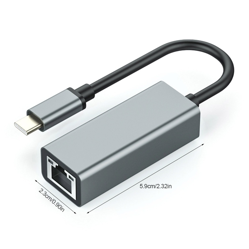 [3C] Giắc Chuyển Đổi Từ USB C Sang Ethernet, USB Type C Sang Ethernet RJ45 LAN