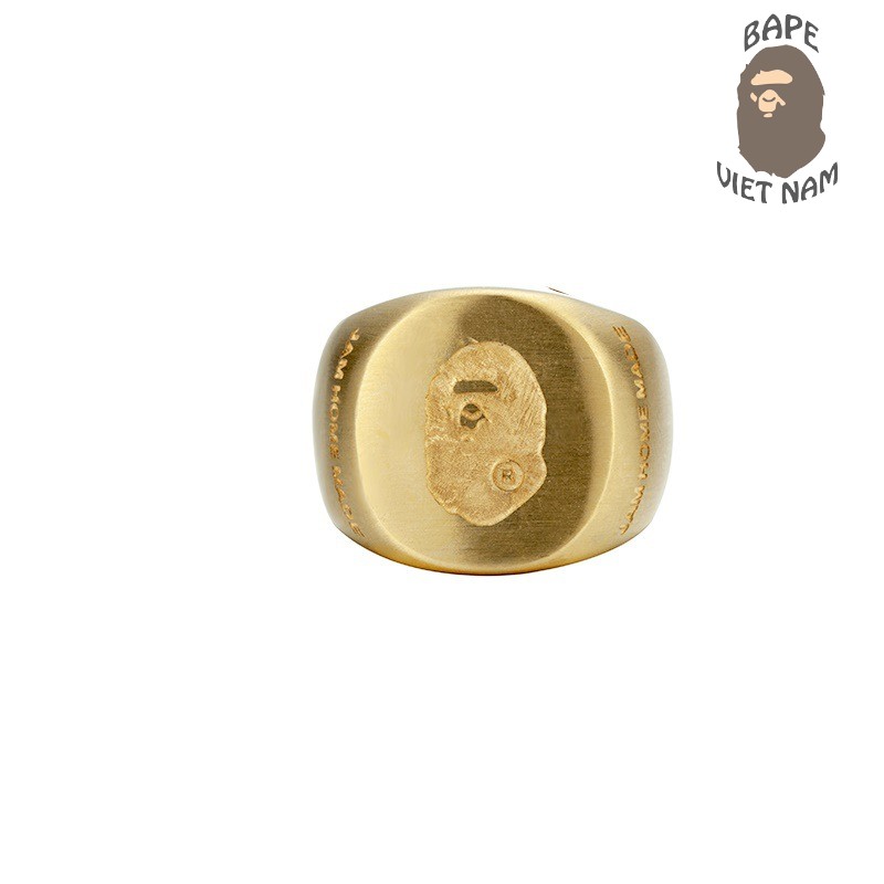 [ODER + FREESHIP] Aape Bape Ring, Nhẫn Bape màu Gold