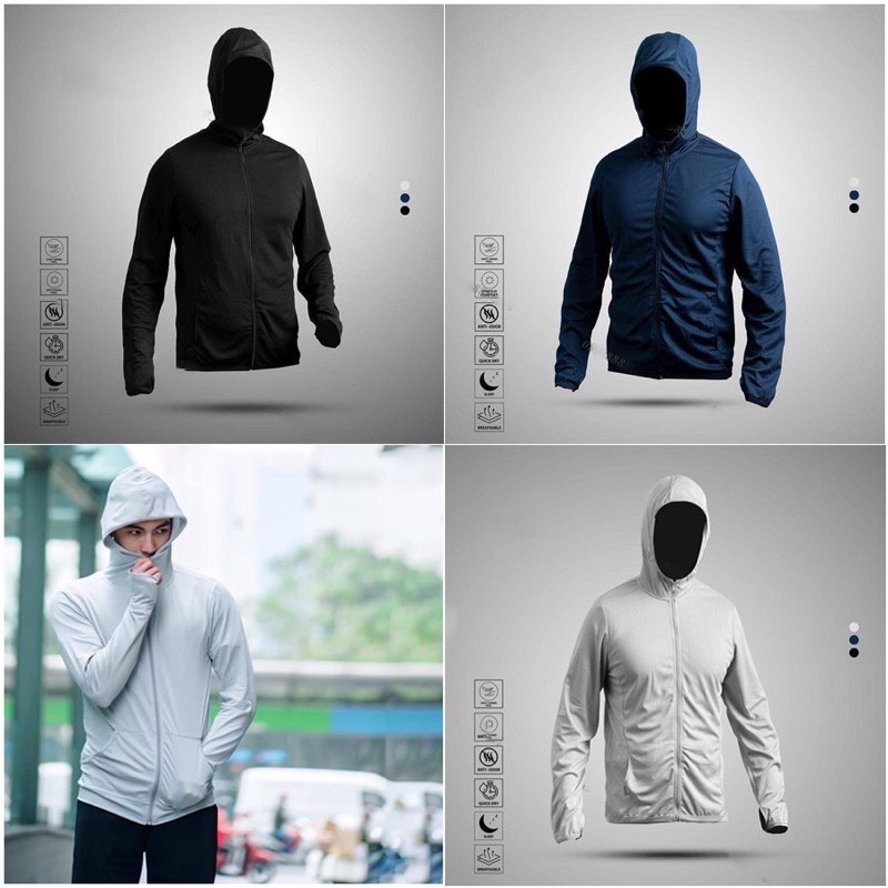 Áo chống nắng nam thông hơi ( kèm túi đựng )